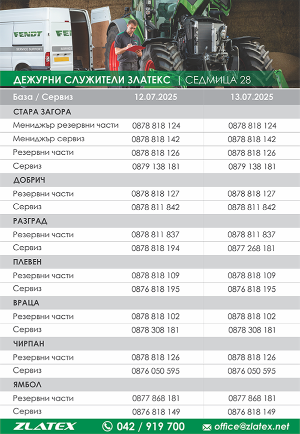 Работно време седмица 27
